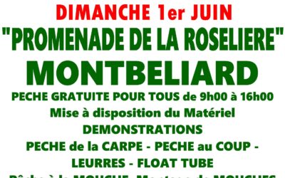 Fête de la pêche à Montbéliard le Dimanche 1er juin