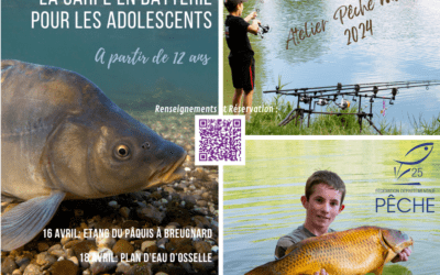 Atelier Pêche Nature de la Fédération de pêche du Doubs pour les vacances de Pâques