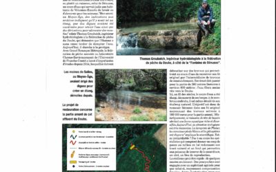 Restauration écologique en cours sur le ruisseau de Bénusse entre Saint Vit et Velesme Essarts
